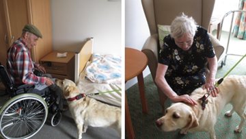 Four legged friend visits Cramlington care home